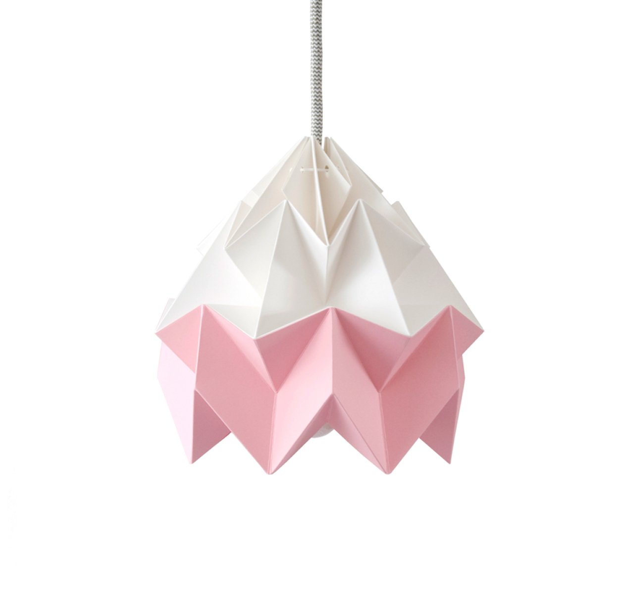 Petite suspension Origami Moth Bicolore Rose